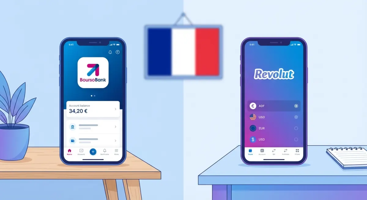 BoursoBank vs Revolut : comparatif complet 2026